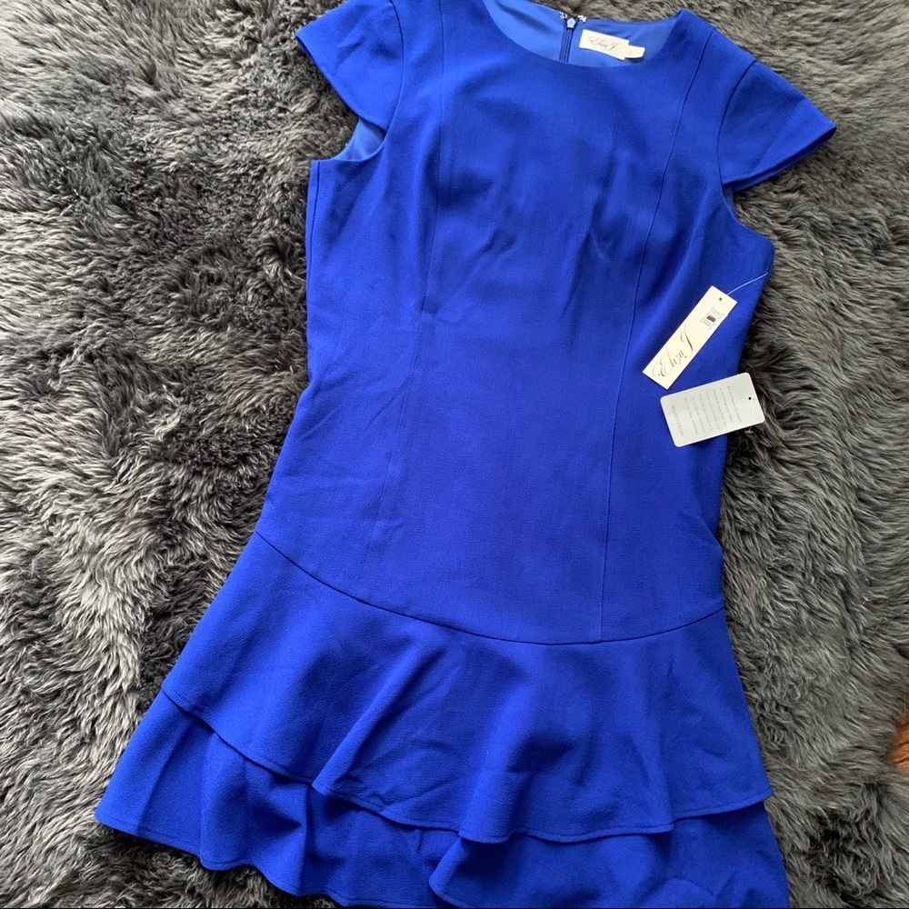 Eliza J blue dress